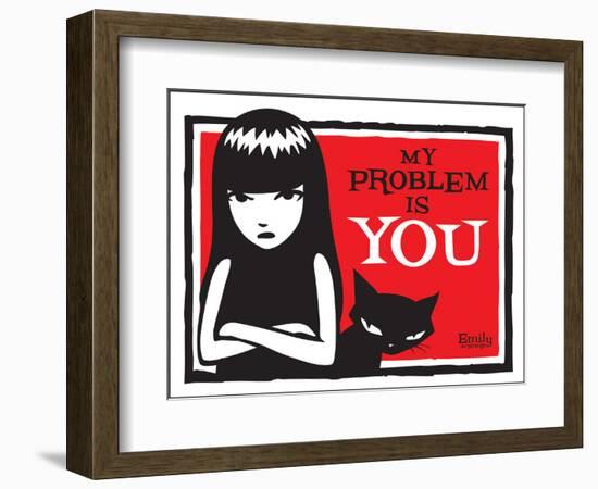 Problem Is You-Emily the Strange-Framed Photographic Print