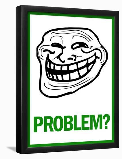 Problem? Rage Comic Meme-null-Framed Poster