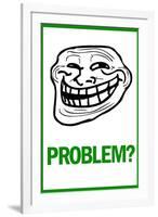 Problem? Rage Comic Meme-null-Framed Art Print