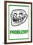 Problem? Rage Comic Meme-null-Framed Art Print