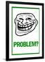 Problem? Rage Comic Meme-null-Framed Art Print