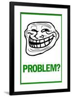 Problem? Rage Comic Meme-null-Framed Art Print