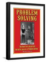 Problem Solving-null-Framed Art Print