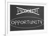 Problems Opportunity Concept-IJdema-Framed Art Print