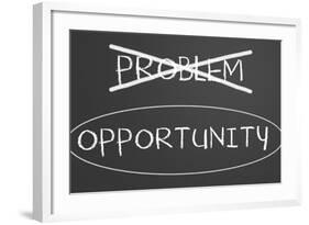 Problems Opportunity Concept-IJdema-Framed Art Print