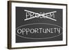 Problems Opportunity Concept-IJdema-Framed Art Print