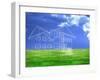 Processed Model of the Building-bioraven-Framed Art Print