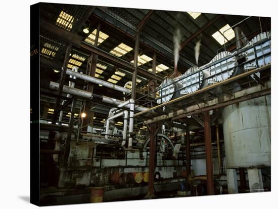 Processing Equipment, Portvale Sugar Factory, St. James Parish, Barbados-Robert Francis-Stretched Canvas