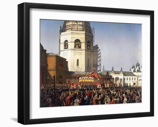 Procession after the Coronation of Tsar Alexander II of Russia, Moscow, 1856-Jean Sorieul-Framed Giclee Print