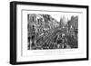 Procession Approaching St Paul's Cathedral, Thanksgiving Day, 27 February, 1872-null-Framed Premium Giclee Print