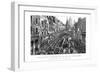 Procession Approaching St Paul's Cathedral, Thanksgiving Day, 27 February, 1872-null-Framed Premium Giclee Print