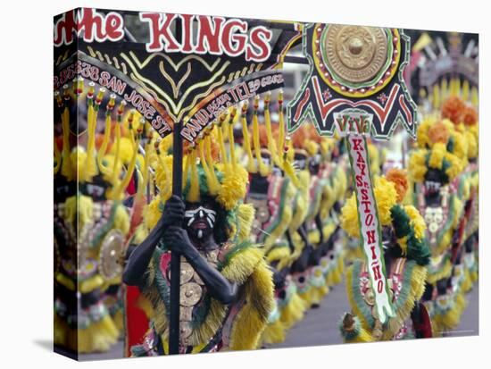 Procession, Ati Atihan Carnival, Kalibo, Island of Panay, Philippines, Southeast Asia, Asia-Alain Evrard-Stretched Canvas