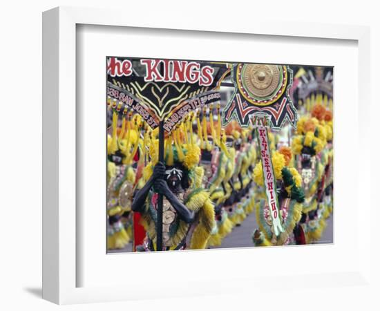 Procession, Ati Atihan Carnival, Kalibo, Island of Panay, Philippines, Southeast Asia, Asia-Alain Evrard-Framed Photographic Print