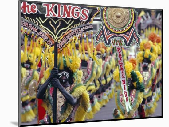 Procession, Ati Atihan Carnival, Kalibo, Island of Panay, Philippines, Southeast Asia, Asia-Alain Evrard-Mounted Photographic Print