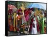 Procession During the Festival of Rameaux, Axoum, Ethiopia, Africa-J P De Manne-Framed Stretched Canvas