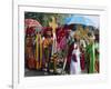 Procession During the Festival of Rameaux, Axoum, Ethiopia, Africa-J P De Manne-Framed Photographic Print