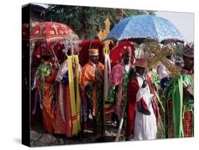 Procession for Christian Festival of Rameaux, Axoum (Axum) (Aksum), Tigre Region, Ethiopia, Africa-Bruno Barbier-Stretched Canvas