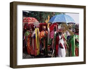 Procession for Christian Festival of Rameaux, Axoum (Axum) (Aksum), Tigre Region, Ethiopia, Africa-Bruno Barbier-Framed Photographic Print