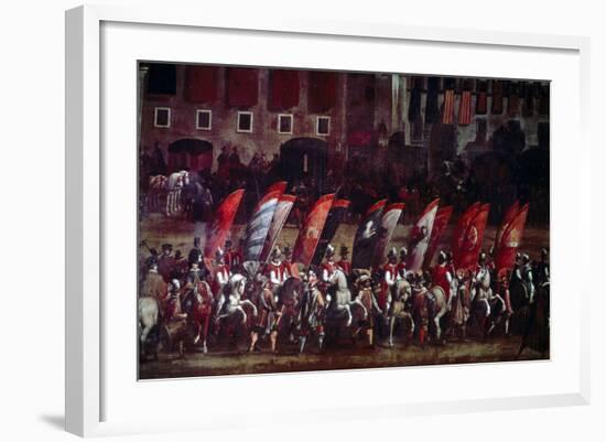 Procession for Investiture of Taddeo Barberini-null-Framed Giclee Print