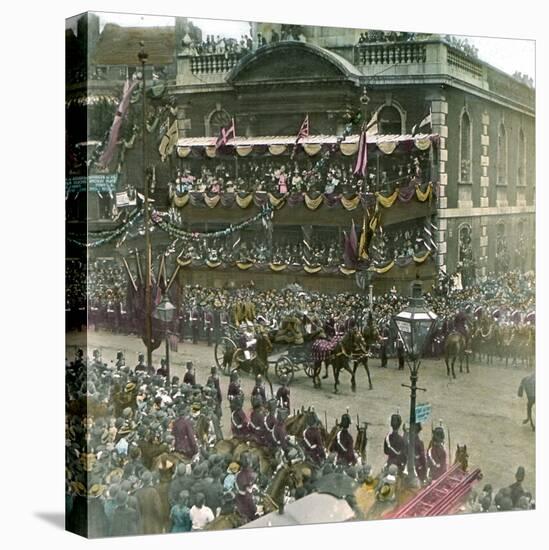 Procession for the Jubilee of Queen Victoria (1819-1901), Lord Mayor's Carriage, London (England)-Leon, Levy et Fils-Stretched Canvas