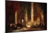 Procession in a Cathedral, C.1860-Eugenio Lucas velazquez-Mounted Giclee Print