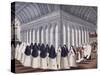 Procession in Cloister of Port-Royal Abbey, Feast of Holy Sacrament-Louise-Magdeleine Hortemels-Stretched Canvas