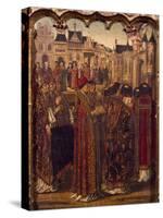 Procession in Front of a Cathedral-Miguel Ximenez-Stretched Canvas