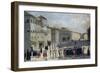Procession in Piazza Del Duomo (Cathedral Square), 16th Century, Painting, Detail-null-Framed Giclee Print