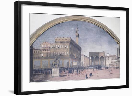 Procession in Piazza Della Signoria in Florence, Italy-null-Framed Giclee Print