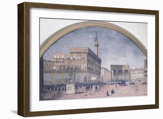 Procession in Piazza Della Signoria in Florence, Italy-null-Framed Giclee Print