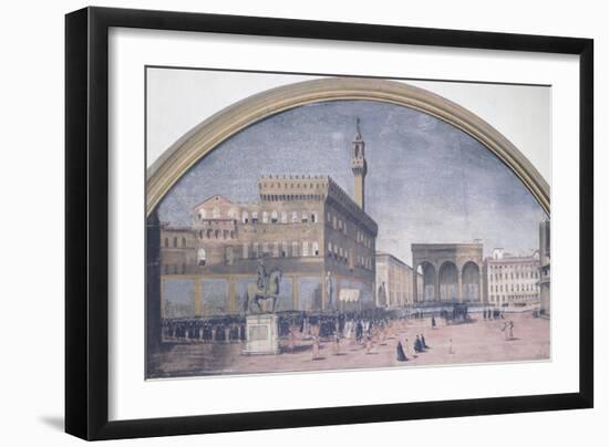 Procession in Piazza Della Signoria in Florence, Italy-null-Framed Giclee Print