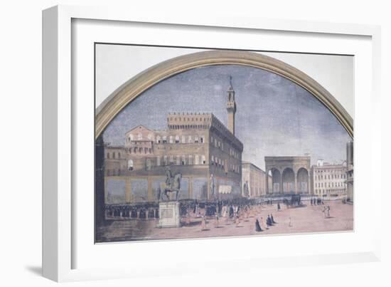 Procession in Piazza Della Signoria in Florence, Italy-null-Framed Giclee Print