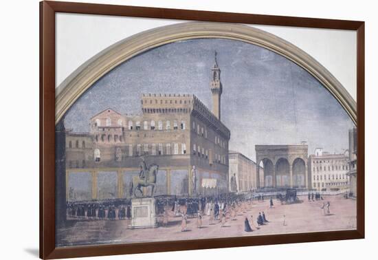 Procession in Piazza Della Signoria in Florence, Italy-null-Framed Giclee Print