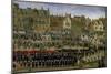 Procession in Place Du Grand Sablon in Brussels, 1615-Anthonis Sallaert-Mounted Giclee Print