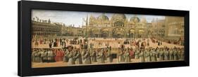 Procession in St. Mark's Square, 1496-Gentile Bellini-Framed Giclee Print