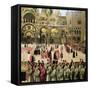 Procession in St. Mark's Square, 1496-Gentile Bellini-Framed Stretched Canvas