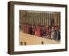 Procession in St. Mark's Square, Detail of Musicians, 1496-Gentile Bellini-Framed Giclee Print