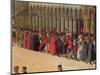 Procession in St. Mark's Square, Detail of Musicians, 1496-Gentile Bellini-Mounted Giclee Print