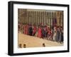 Procession in St. Mark's Square, Detail of Musicians, 1496-Gentile Bellini-Framed Giclee Print