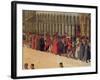 Procession in St. Mark's Square, Detail of Musicians, 1496-Gentile Bellini-Framed Giclee Print