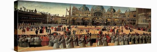 Procession in St. Mark's Square-Gentile Bellini-Stretched Canvas