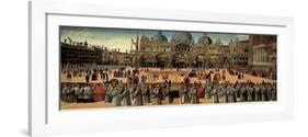 Procession in St. Mark's Square-Gentile Bellini-Framed Art Print