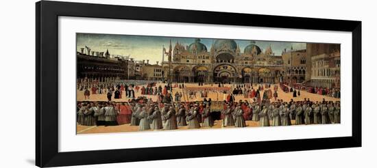 Procession in St. Mark's Square-Gentile Bellini-Framed Art Print