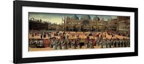 Procession in St. Mark's Square-Gentile Bellini-Framed Art Print