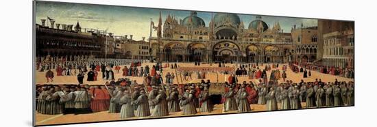 Procession in St. Mark's Square-Gentile Bellini-Mounted Art Print