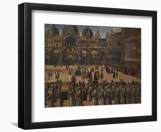 Procession in St Mark's Square-Gentile Bellini-Framed Giclee Print