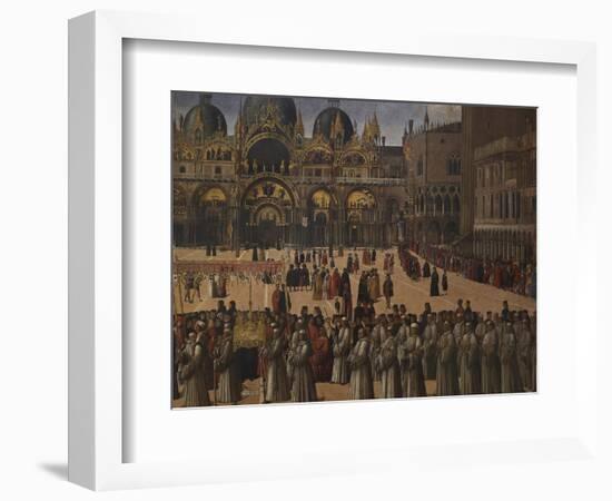 Procession in St Mark's Square-Gentile Bellini-Framed Giclee Print