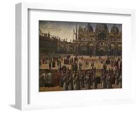 Procession in St Mark's Square-Gentile Bellini-Framed Giclee Print