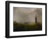 Procession in the fog-Ernst Ferdinand Oehme-Framed Giclee Print