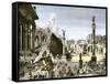 Procession in the Forum Romanum, Ancient Rome-null-Framed Stretched Canvas